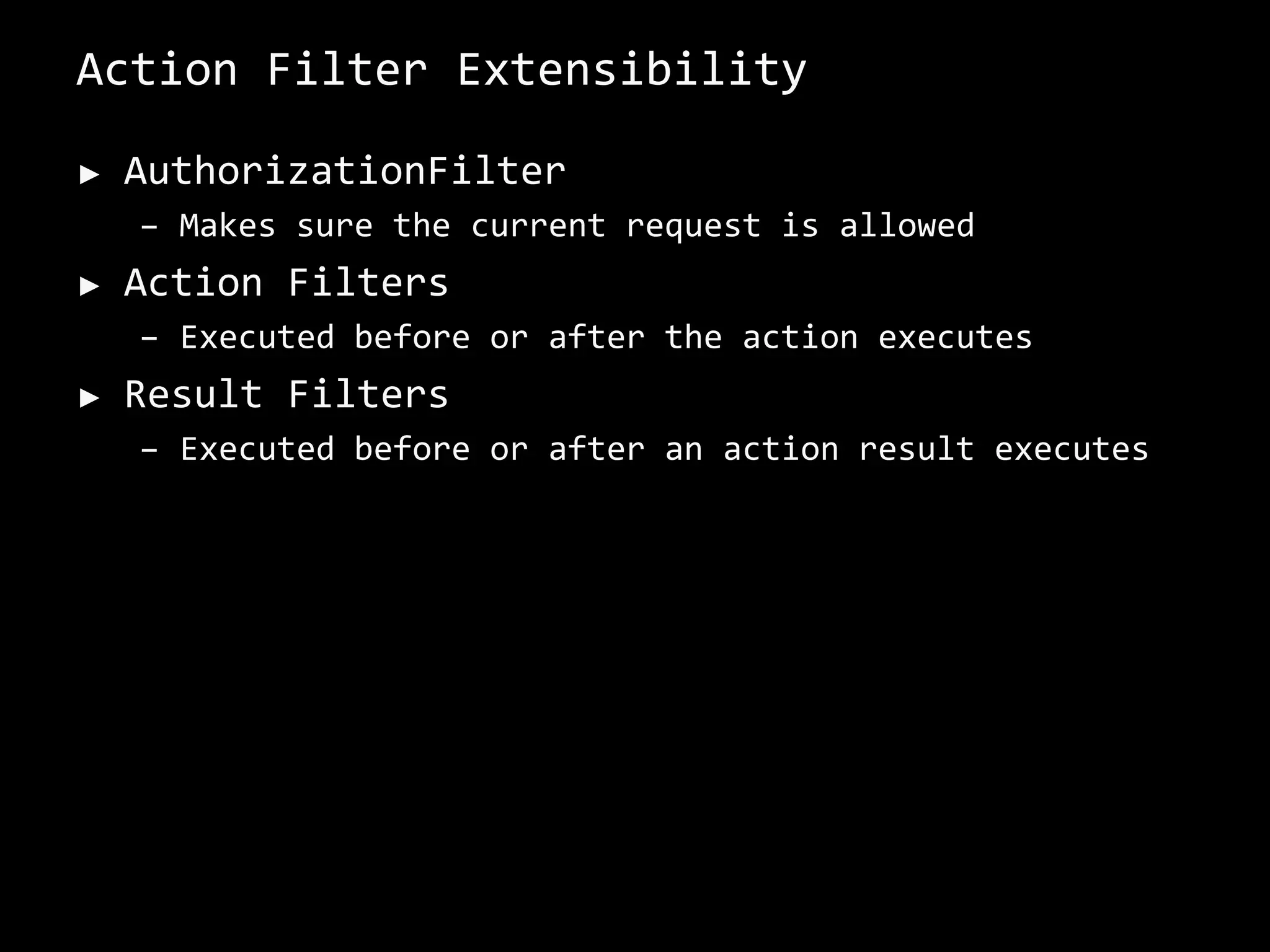 JavaScriptResult	=> JavaScript script. 