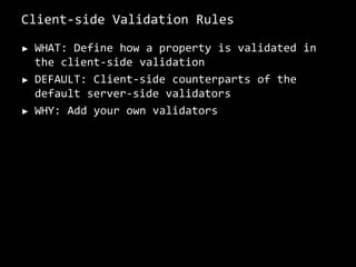 ASP.NET MVC ViewResponsible for presentation, look & feel, formatting, sorting … etc. Interacts with model but shouldn’t make decisions No logic should go thereCode Behind exists but not recommendedNo View State, No Server ControlsHTML HelpersTakes the view data from the controllerCan be strong typed  Can be extended by implementing View EnginesAlways build your views !!!