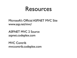 ASP.NET MVC: A (Microsoft) Web Coder's Salvation