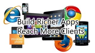 Build Richer Apps
Reach More Clients
 