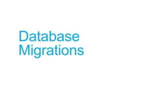 Database
Migrations
 