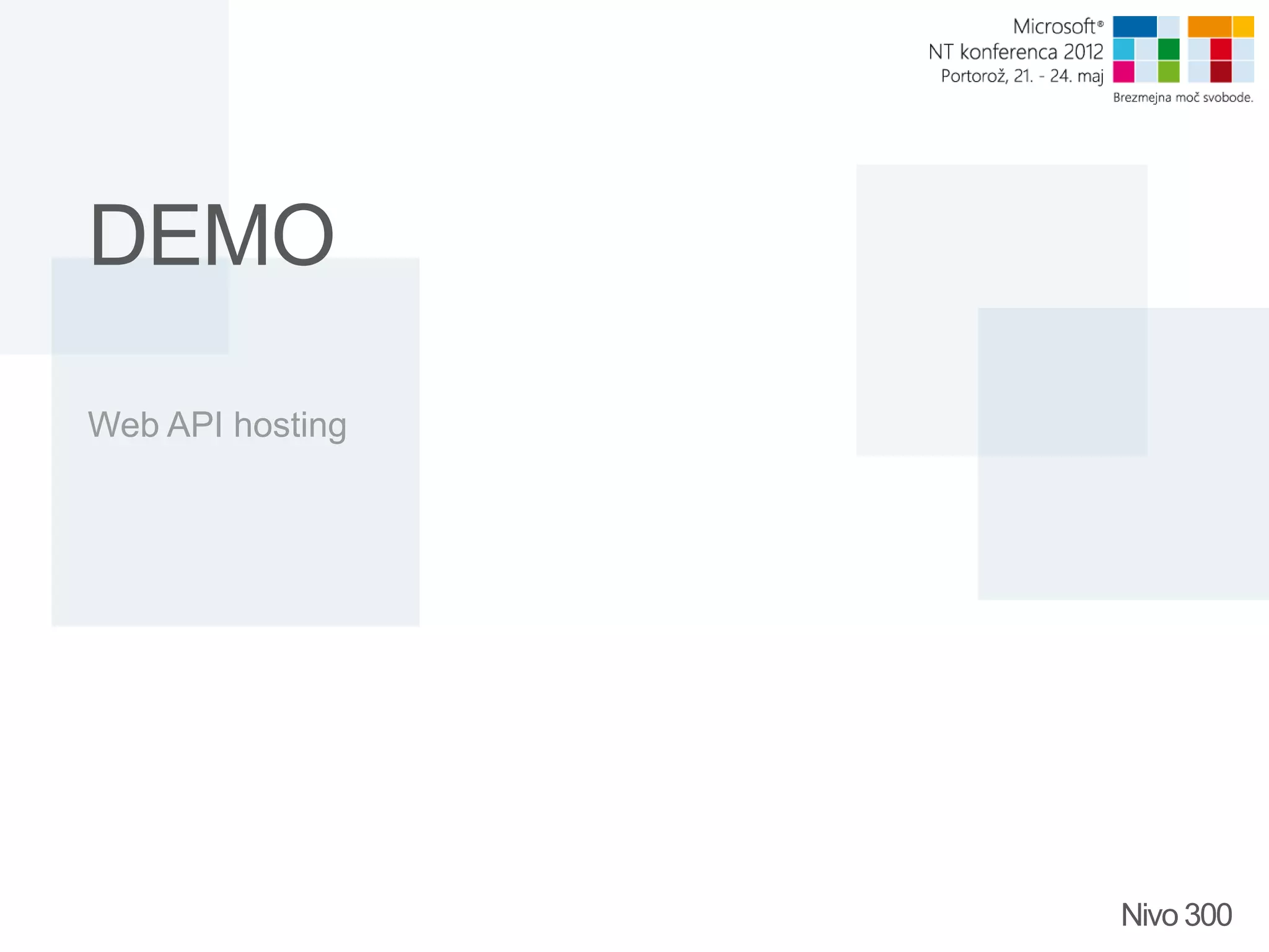 DEMO Web API hosting Nivo 300 