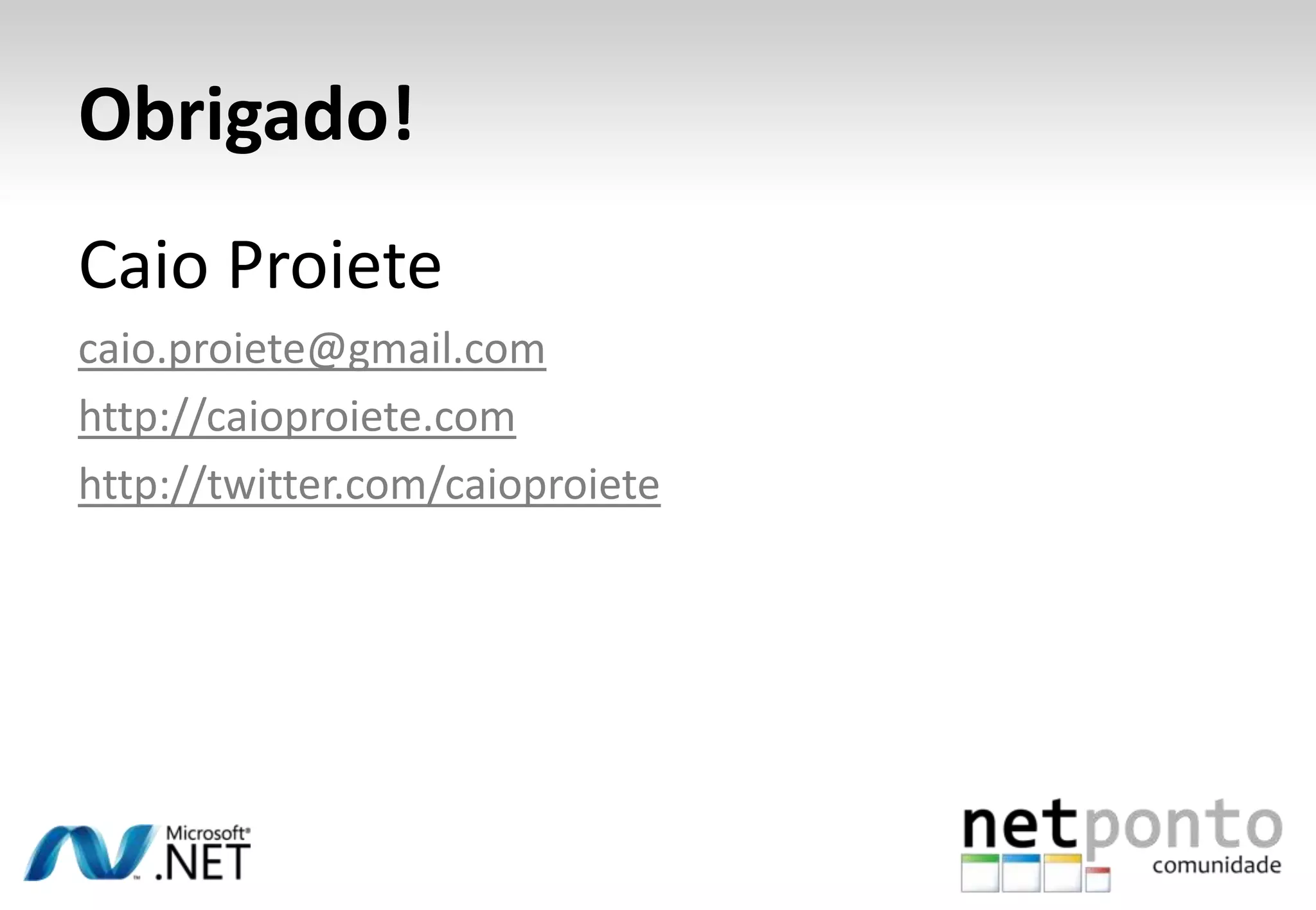 Patrocinadores desta reunião