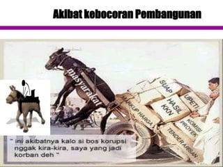 Akibat kebocoran Pembangunan
 