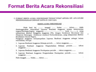 Format Berita Acara Rekonsiliasi
 