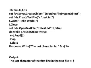 ACTIVE SERVER PAGES FOR BEGINNERS 1-textfile.pptx