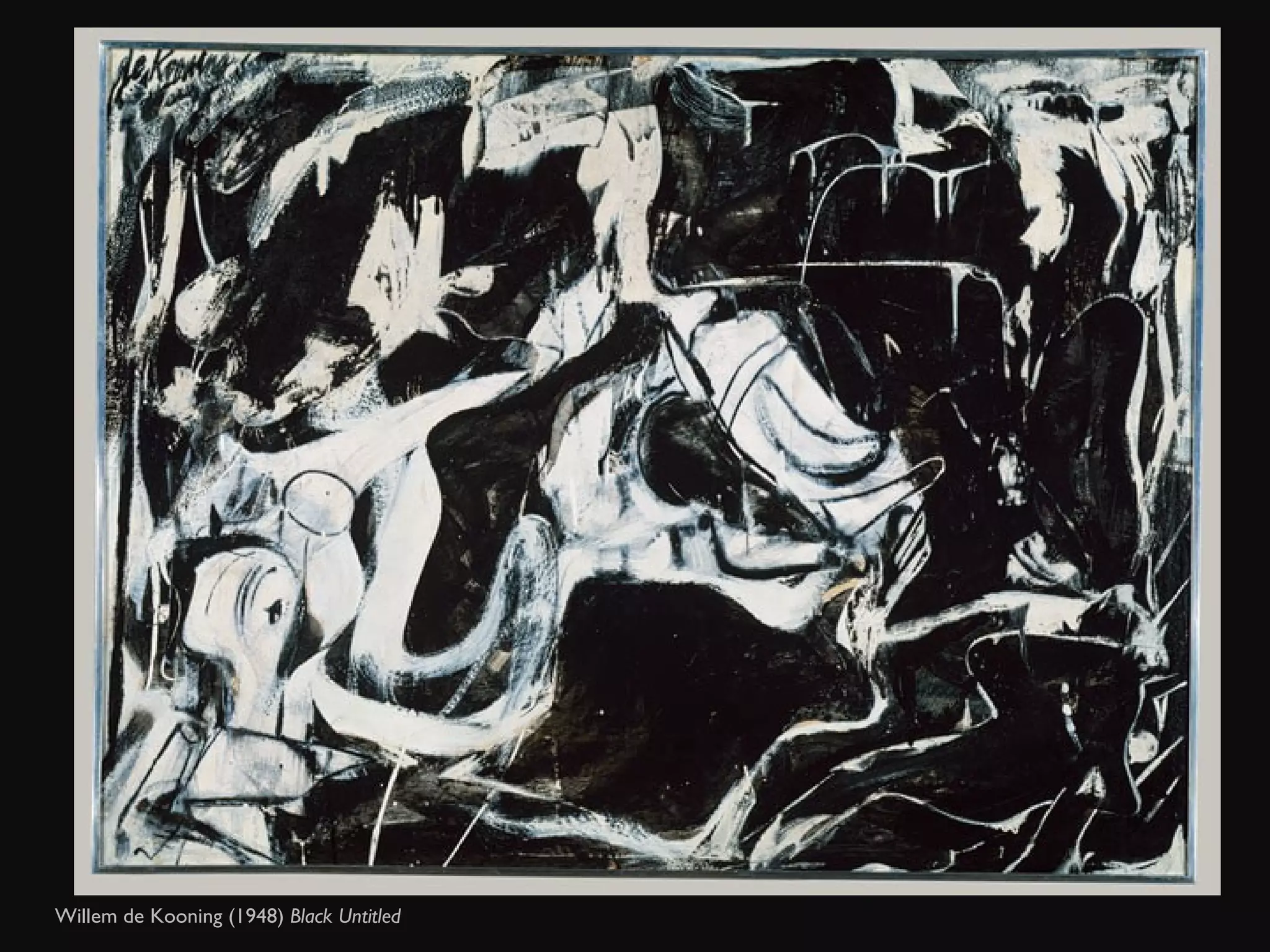 Willem de Kooning (1948)  Black Untitled  