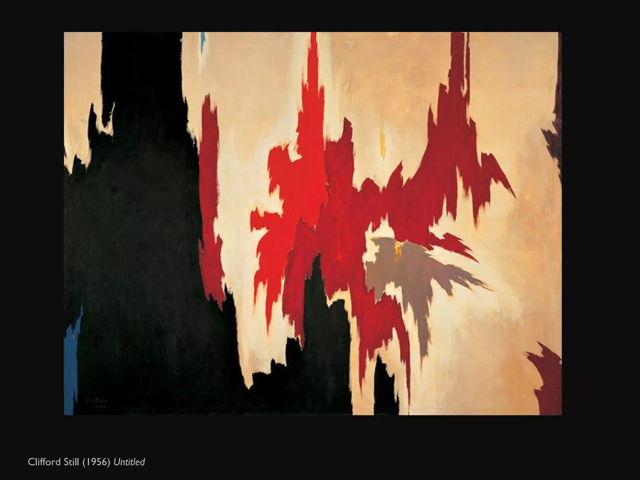 Clifford Still (1956)  Untitled  