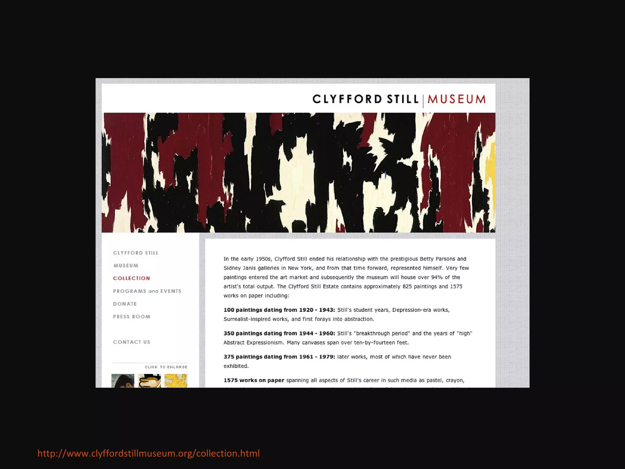 http://www.clyffordstillmuseum.org/collection.html 