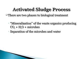Activated Sludge Process and biological Wastewater treatment system | PPT