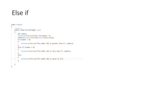 Else if
 