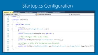 Startup.cs Configuration
 