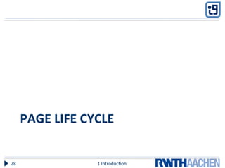 PAGE LIFE CYCLE
1 Introduction28
 