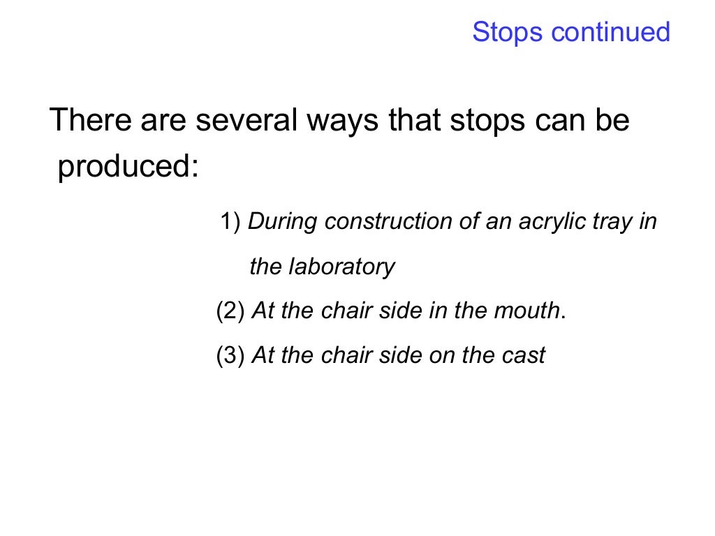 A special tray is defined final