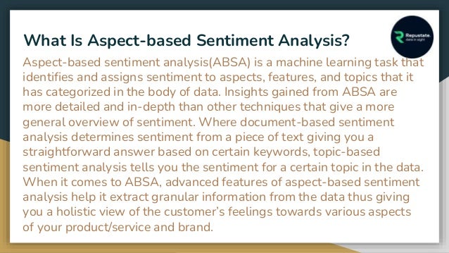 Aspect Based Sentiment Analysis | PPTX
