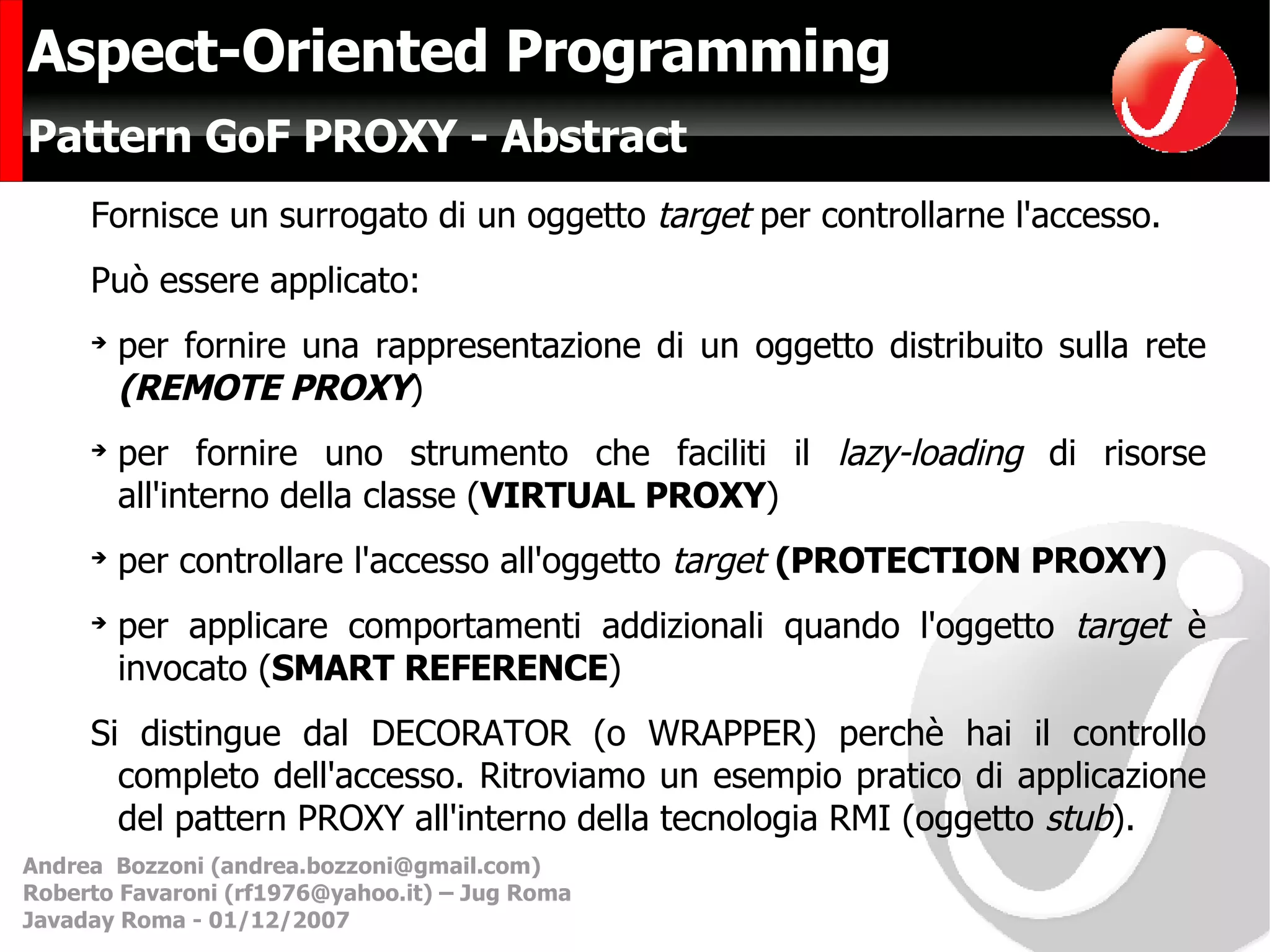 Aspect Oriented Programming | PPT