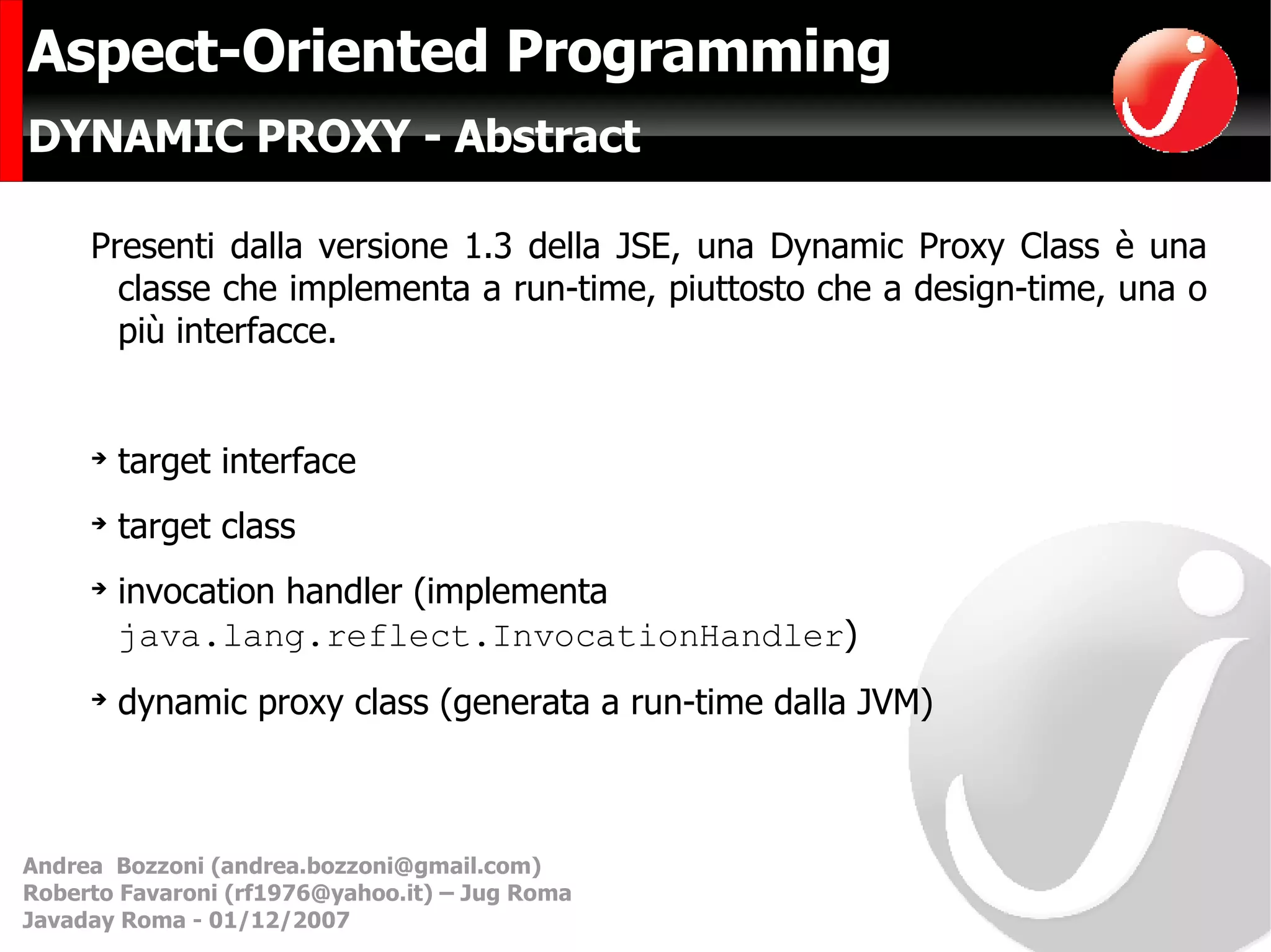 Aspect Oriented Programming | PPT