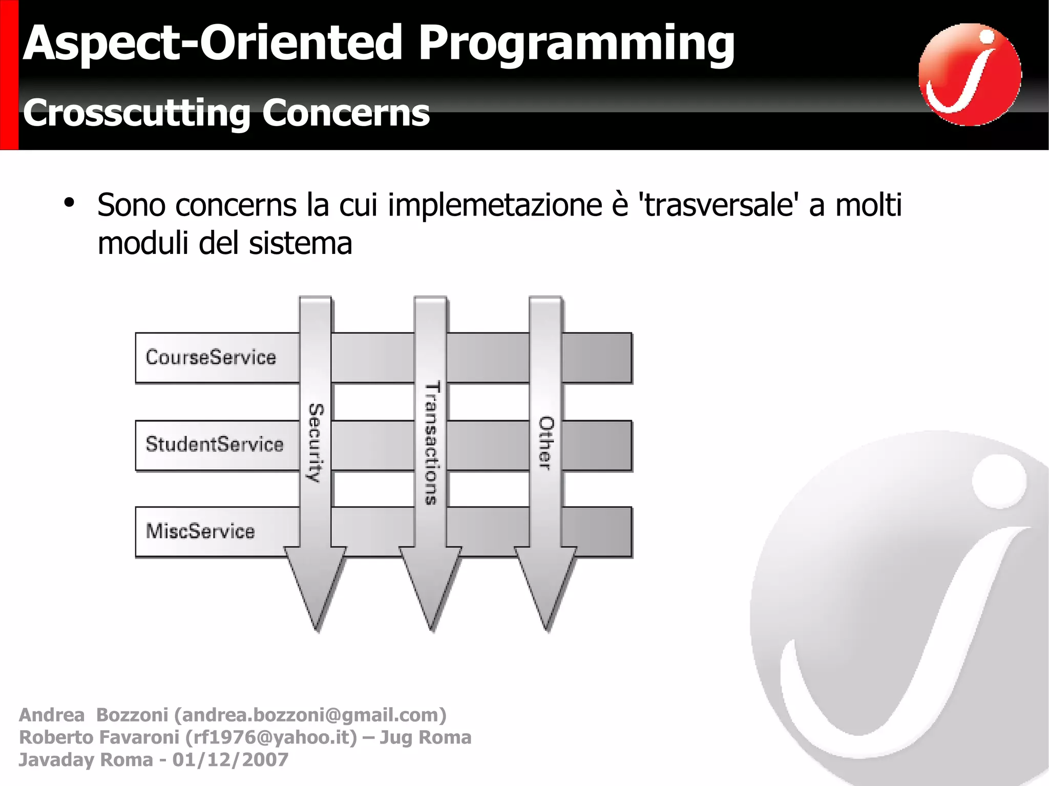 Aspect Oriented Programming | PPT