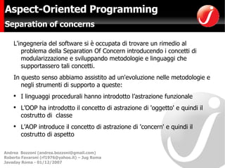 Aspect Oriented Programming | PPT