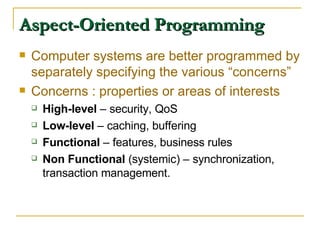 Aspect Oriented Software Development | PPT