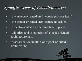 Aspect oriented software development | PDF