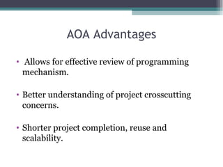 Aspect oriented architecture | PPT