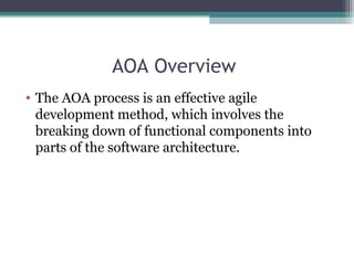 Aspect oriented architecture | PPT