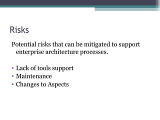 Aspect oriented architecture | PPT