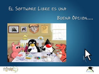 El Software Libre es una

                                   Buena Opcion....




Here comes your footer  Page 19
 