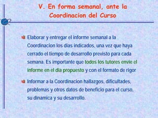 Aspectos Operativos de la Tutoria Virtual