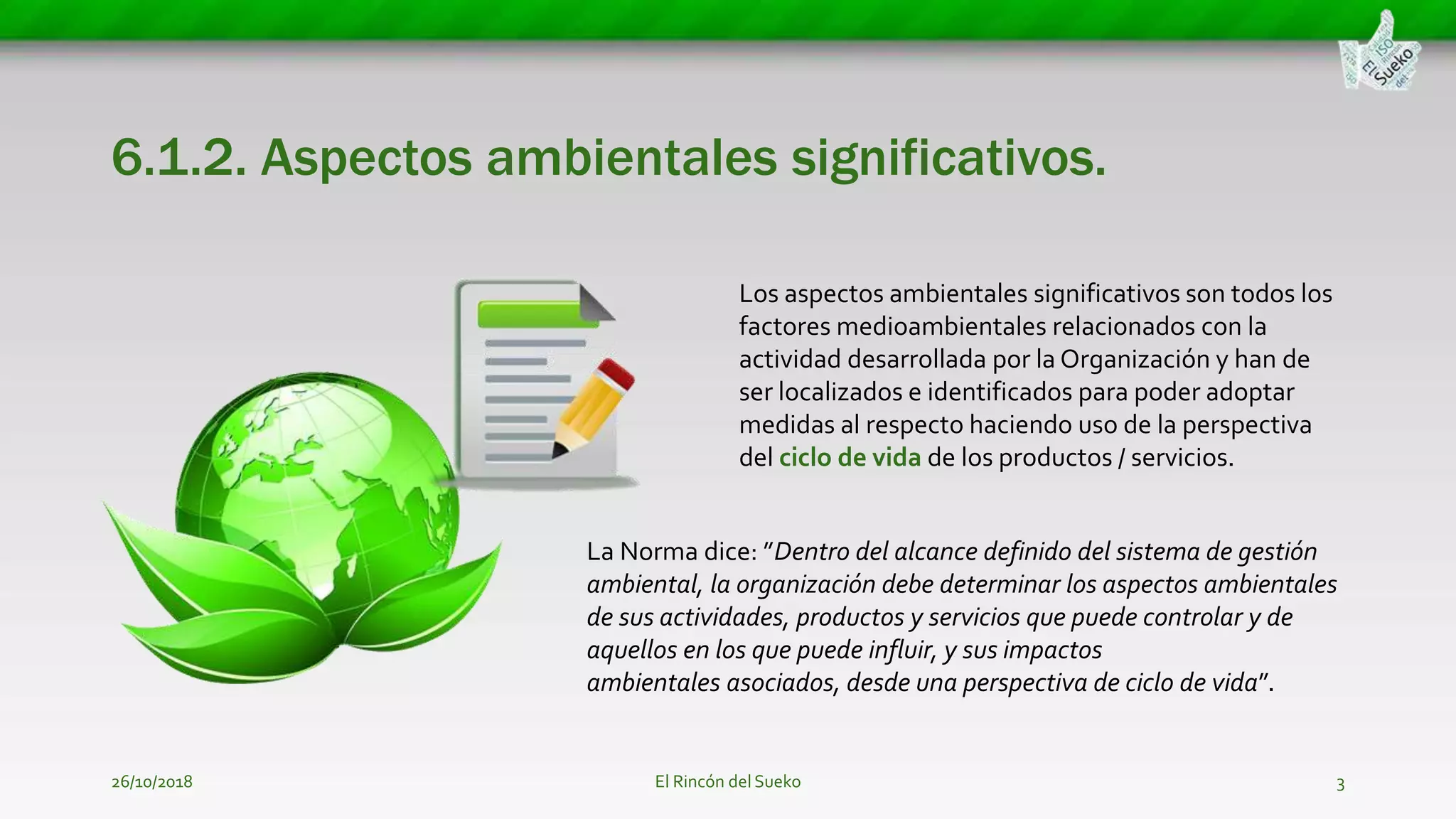 Aspectos ambientales significativos | PPT