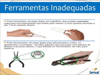 Ferramentas Inadequadas
 