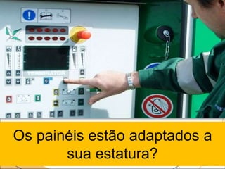 Os painéis estão adaptados a
sua estatura?
 