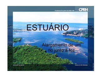 ESTUÁRIO
Alargamento de um
rio junto à foz

 