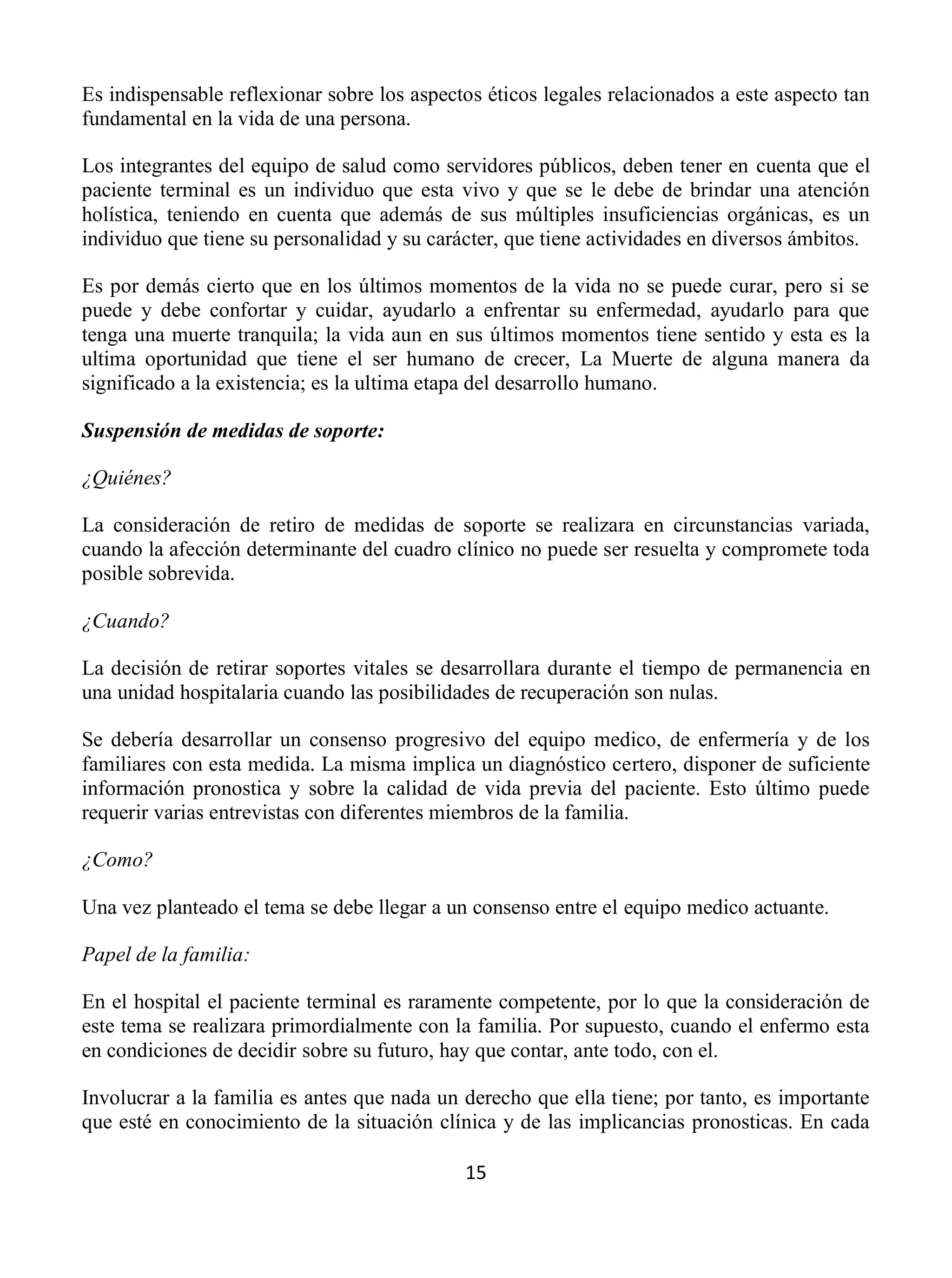 Aspectos eticos y legales de la muerte lectura | PDF