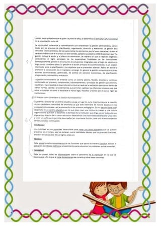 Aspectos generales de gestion