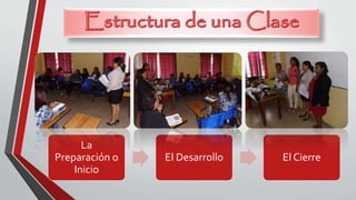 La
Preparación o
Inicio
El Desarrollo El Cierre
 