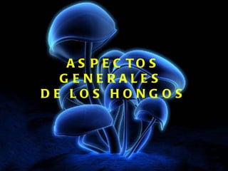 ASPECTOS GENERALES  DE LOS HONGOS 