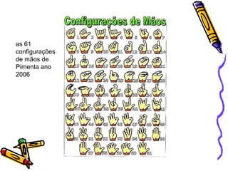 as 61
configurações
de mãos de
Pimenta ano
2006
 