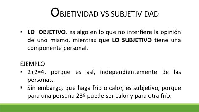 Aspectos objetivos y subjetivos de la realidad social