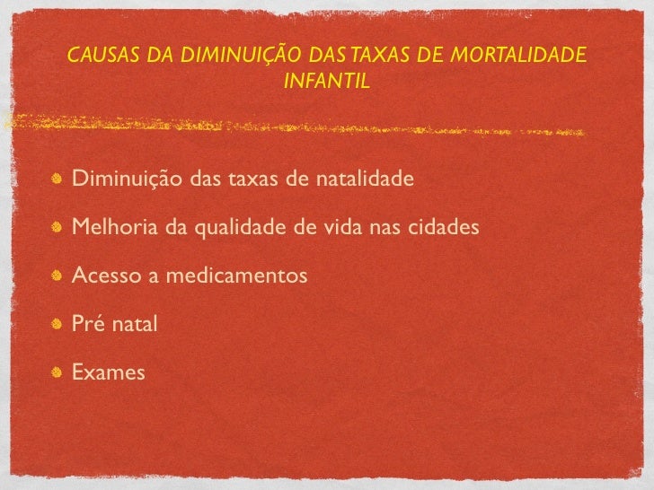 Causas da taxa de natalidade