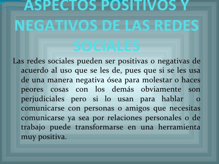 Aspectos Positivos De Las Redes Sociales