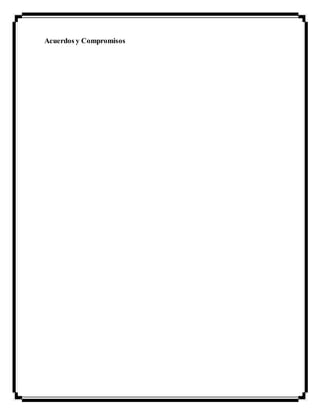 Acuerdos y Compromisos
 