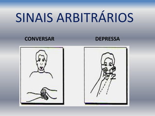 SINAIS ARBITRÁRIOS
CONVERSAR DEPRESSA
 