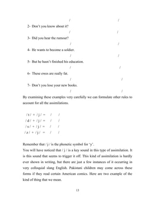 Aspects Of Connected Speech