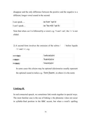 Aspects Of Connected Speech
