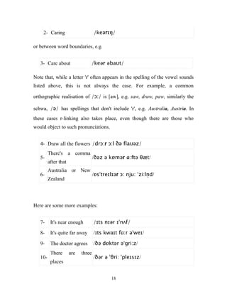 Aspects Of Connected Speech