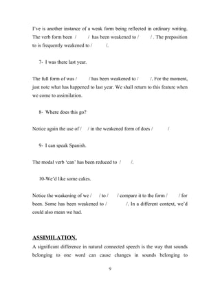 Aspects Of Connected Speech
