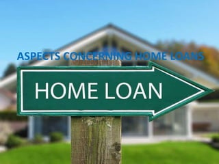 ASPECTS CONCERNING HOME LOANS
 