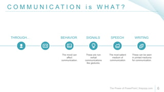 Key Communication Aspects Aspects of communication | PPTX